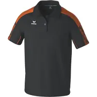Erima Herren EVO STAR Poloshirt 1112410 S - Schwarz/Orange - S