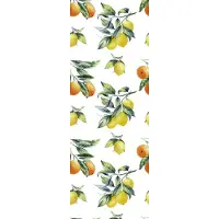 Queence Vinyltapete "Iocea", gelb, B:0,9m L:2,5m, Vinyl, Tapeten, Vinyltapete, 90x250cm, selbstklebend, kinderleichte Anbringung,, Sticker