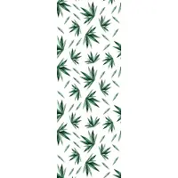 Queence Vinyltapete "Tropische Blätter-Grün", bunt, B:0,9m L:2,5m, Vinyl, Tapeten, Vinyltapete, 90x250cm, selbstklebend, kinderleichte Anbringung,, Sticker