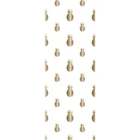 Queence Vinyltapete "Sabrina", gold, B:0,9m L:2,5m, Vinyl, Tapeten, Vinyltapete, 90x250cm, selbstklebend, kinderleichte Anbringung,, Sticker