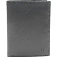 Esquire Geldbörse SLIM Herren schwarz Leder besonders flach Portemonnaie Geldbeutel 6 Kartenfächer 0457-11-00