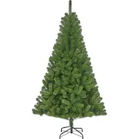 Black Box Trees Charlton Künstliche Weihnachtsbaum H155 x Ø91 cm - Kunstbaum mit Einfacher Scharnierkonstruktion - Weihnachtsdeko aus weichen PVC-Nadeln - Grün