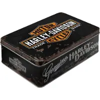 Harley Davidson Vorratsdose Flach "Harley-Davidson Genuine" Unisexneutral050 - Motorradzubehör - Geschenkideen