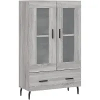 Syfax Highboard Grau Sonoma 69,5x31x115 cm Holzwerkstoff