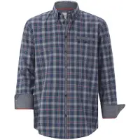 Babista Langarmhemd "Hemd ILAN", Herren, Gr. XL, weit, blau (blau kariert), Obermaterial: 100% Baumwolle CO., Hemden Langarmhemd