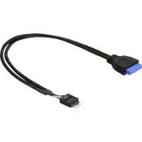 DeLOCK USB 3.0 19 pin - USB 2.0 8 pin 45cm, 0,45 m, 2.0/3.2 Gen 1 (3.1 Gen 1), Männlich, Männlich, Gerade, Gerade