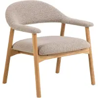 Ebuy24 Addi Sessel Lounge-Sessel Bouclé beige.