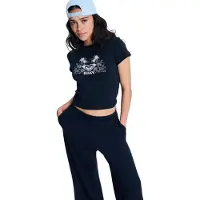 Roxy T-Shirt "Beach Love", Damen, Gr. M, blau (anthrazit), Obermaterial: 100% Baumwolle., Shirts T-Shirt