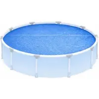 Happy People Pool Solarplane Rund für Framepool Stahlrahmenpool 420 cm Abdeckung