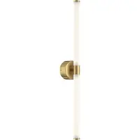 Maytoni LED-Wandleuchte Axis, goldfarben, Höhe 63 cm