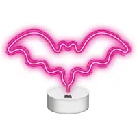 Forever Light Neon LED Zeichen Licht Batterie / USB LED Licht Home Leuchtschild Nachtlicht Fledermaus-Pink