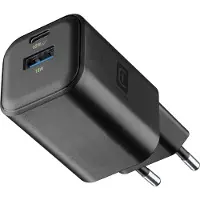 Cellularline MULTIPOWER 2 GAN ENTRY A+C 65W, Drinnen, AC, Schwarz