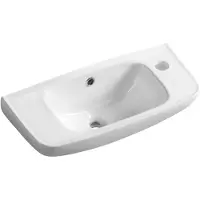 Aqualine Keramik-Waschtisch 51x22cm, Weiß