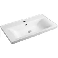 Aqualine SAVA 80 Keramik-Waschtisch 80x46cm, weiss