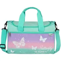 Scooli Sporttasche Butterfly Wishes für Kinder, geräumig, verstellbarer Schultergurt, robust, bunt
