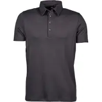 Tee Jays Pima Herren Kurzarm Poloshirt BC3812 (3XL) (Dunkelgrau)