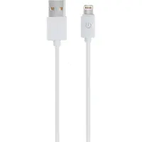RealPower 255649, 1 m, Lightning, USB A, Männlich, Männlich, Weiß