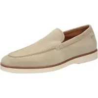 Sioux Slipper "Mikladon-700", Herren, Gr. 41 (UK 7), beige, Obermaterial: 100% Kalbsveloursleder CAVL. 100% Gummi rubber., Schuhe Slipper