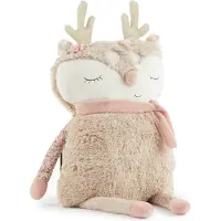 Bieco Reh Ella XXL ca. 55 cm - Reh Stofftier Reh Plüschtier - Stoffpuppe Reh Kissen Reh Kuscheltier Baby - Stofftier Rehkitz - Kuscheltier flach - Kuscheltier Geschwister Kuscheltiere Einschlafhilfe