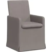 vidaXL Esszimmerstühle 2 stk. Stoff Taupe 57 x 67 x 95 cm