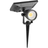 V-TAC VT-952 2W LED-Solar-Spikes kaltweiß 6400K verstellbarer schwarzer Körper IP65 - sku 6662