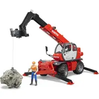 BRUDER Bruder, Manitou Teleskoplader MRT 2150 1:16 mit Zubehör, 1 Stück