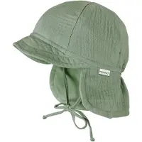 Maximo Schirmmütze Musselin, Nackenschutz, Bindeband, Unisex, UV-Schutz