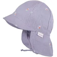Maximo Schirmmütze , Jungen, Gr. 45, lila (flieder, margerite), Web, Baumwolle, unifarben, Mützen Schirmmütze, graumeliert, Auto-Stickerei, Musselin, zum Binden