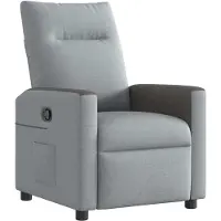 vidaXL Relaxsessel Hellgrau Stoff