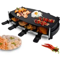 Syntrox Germany Syntrox Raclette für 8 Personen mit Glasplatte