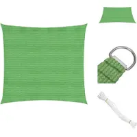 vidaXL Sonnensegel 160 g/m² Hellgrün 4,5x4,5 m HDPE - Sonnenschirme & Sonnenschutze