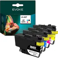 Evoke Patronen für Brother LC427 XL LC 427 CMYK ️️ MFCJ5955DW J6955D MFC J6957DW J6959DW ️