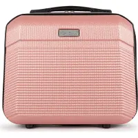 Solier Hartschalen Reisekoffer, Gepäck, Reisekosmetikkoffer, Handgepäck, XS-Koffer 11L rosa