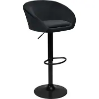EHokery Paterson Barhocker schwarz Velvet