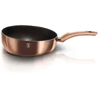 Berlinger Haus BH-1522 Rosegold Metallic LINE 26CM Bratpfanne, 26 cm max. Durchmesser, Aluminium, Induktionsherd-geeignet, Antihaftbeschichtung