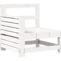 Syfax Gartensofa mit Armlehne und Beistelltisch Massivholz Kiefer