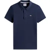 Tommy Hilfiger Herren-Poloshirt mit kurzen Ärmeln, blau