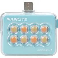 Nanlite cookie-s Mini-Smartphone-Leuchte eckig cyan