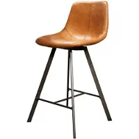 Furnlux Classic FURNLUX Barhocker Zick-zack Rot Braun Und Schwarz 47cm / Hauptfarbe: Braun / Abmessungen: 47 x 94 x 51 cm