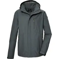 Killtec Funktionsjacke "KOS 256 MN JCKT" Wasser- und winddichte Herrenjacke, atmungsaktiv, abnehmbare Kapuze