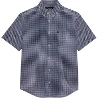 Superdry für Herren. M4011108A Preppy Popeline Hemd blau (S), Lässig, Baumwolle, Kurzarm