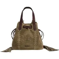 Pepe Jeans für Damen. PL0300132 Melia Sadie braune Handtasche (OSFA), Lässig, Wildleder
