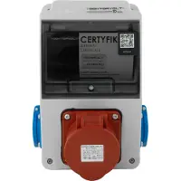 Doktorvolt Wandverteiler XS 16A 2x230V IP44 Stromverteiler Komplett Verdrahtet DV-5114-D