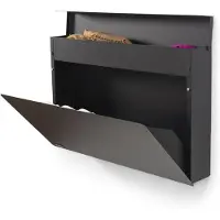 Spinder Schuhschrank DESIGN "LUIGI", schwarz, B:78cm H:48,3cm T:12,6cm, Stahl, Schränke, Schuhschrank, Stahlschuhschrank mit Fach