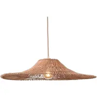 Good&Mojo Hängelampe Cancun Rattan/Schirm ø70xh.14cm L