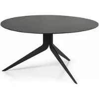 Spinder Design DALEY Couchtisch, Stahl, Modernes Design, Schwarz 78x78x40 cm