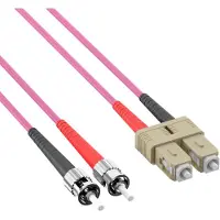 EFB Elektronik O0347.3 Duplex Jumper SC-ST 50/125μ, OM4, LSZH, erika violett, 3.0mm, 3m O03473