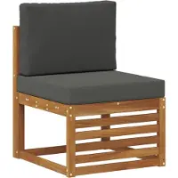 vidaXL Outdoor-Sofagarnitur 5 stk. Natur und Anthrazit