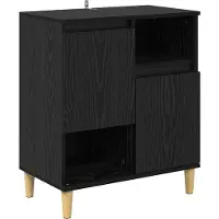 vidaXL Sideboards 2 stk. Schwarz Eichen-Optik 60 x 35 x 70 cm