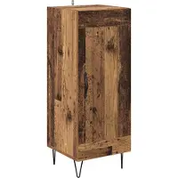 vidaXL Sideboard Altholz 34,5 x 34 x 90 cm Verbundholz und Eisen